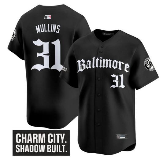 Cedric Mullins Jersey #31 Baltimore Orioles Gothic Harbor Edition Black