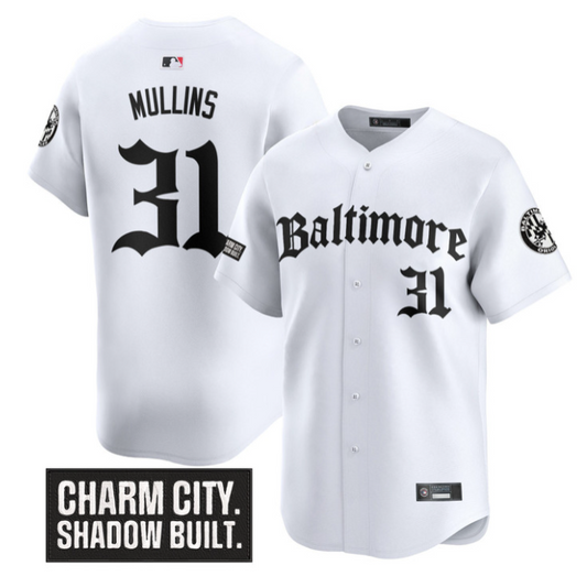 Cedric Mullins Jersey #31 Baltimore Orioles Gothic Harbor Edition White