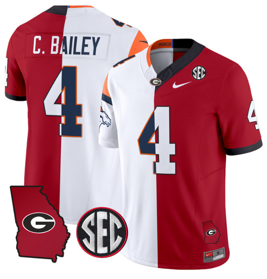 Champ Bailey Jersey #4 Georgia Bulldogs Split Vapor Limited Football Stiched
