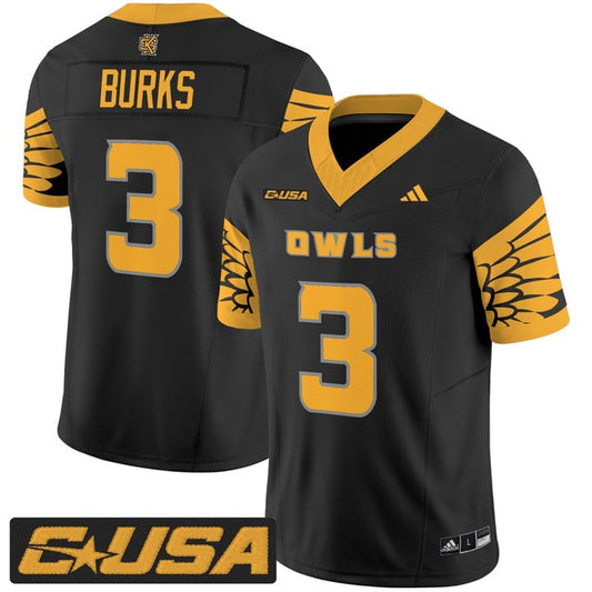 Chandler Burks Jersey #3 Kennesaw State Owls 2025 Vapor Stitched