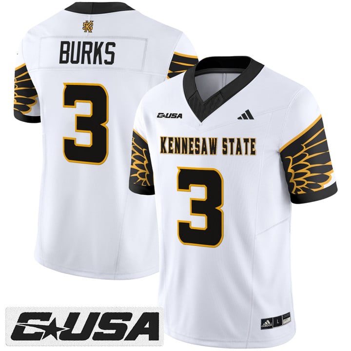Chandler Burks Jersey #3 Kennesaw State Owls 2025 Vapor Stitched