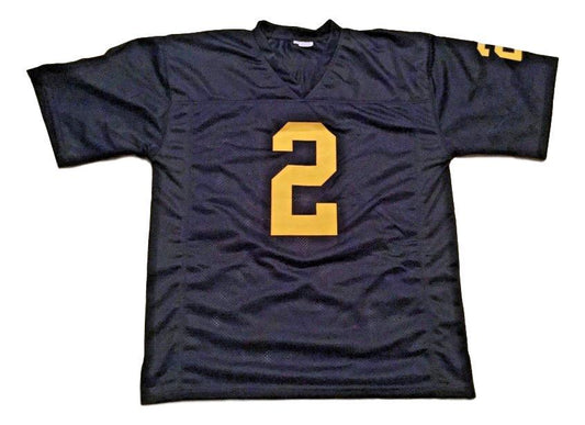 Charles Woodson Jersey #2 Custom Unsigned Football Jerseys Stitched Blue