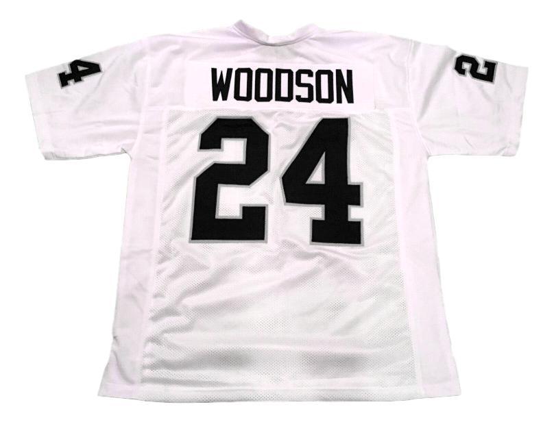 Charles Woodson Jersey #24 Custom Unsigned Football Jerseys Stitched White