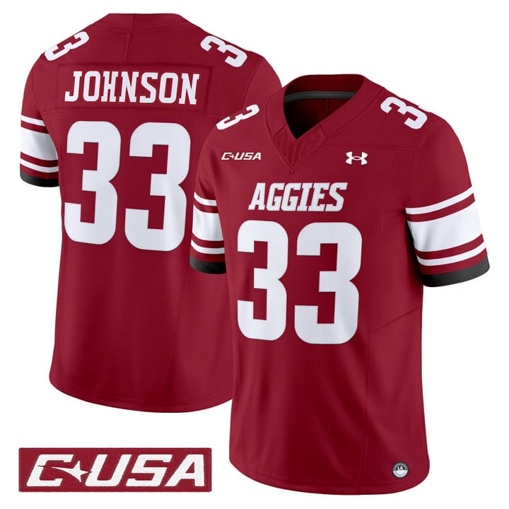 Charley Johnson Jersey #33 New Mexico State Aggies 2025 Vapor Stitched
