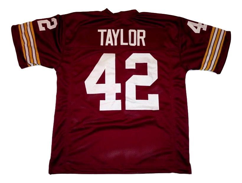 Charley Taylor Jersey #42 Custom Unsigned Football Jerseys Stitched Maroon