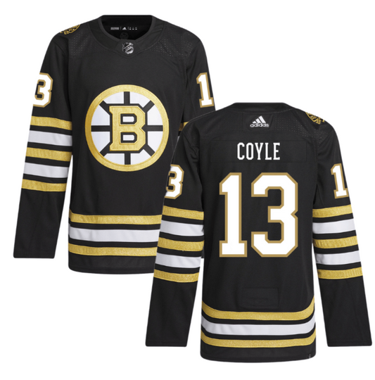 Charlie Coyle 13 Boston Bruins 100th Anniversary Primegreen Home Men Jersey Black