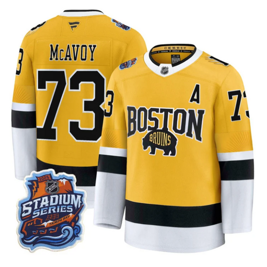 Charlie McAvoy Jersey #73 Boston Bruins 2026 Stadium Series Premium Stitched