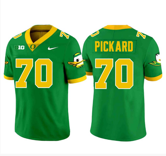 Charlie Pickard Jersey #70 Oregon Ducks Football Green