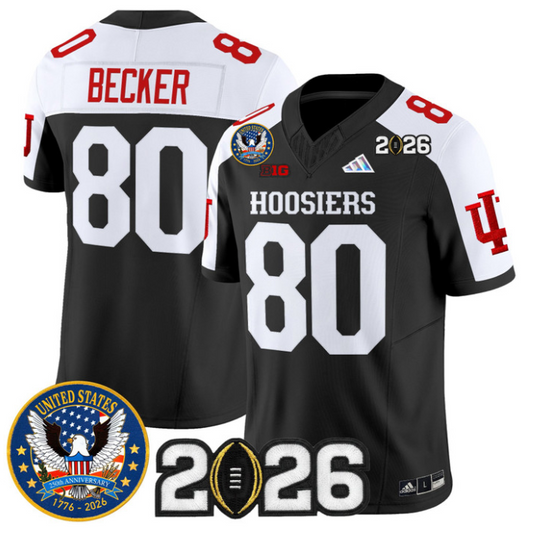 Charlie Becker Jersey #80 Indiana Hoosiers United States 250th 2026 Stitched