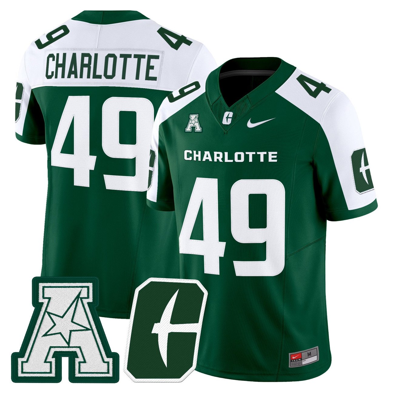 Charlotte Jersey #49 Charlotte 49ers 2025 Vapor Limited Stitched