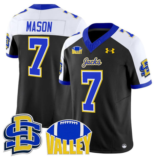 Chase Mason Jersey #7 South Dakota State Jackrabbits 2025 Stitched Black Alter