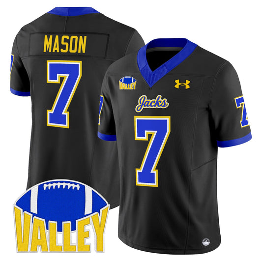 Chase Mason Jersey #7 South Dakota State Jackrabbits 2025 Stitched Black