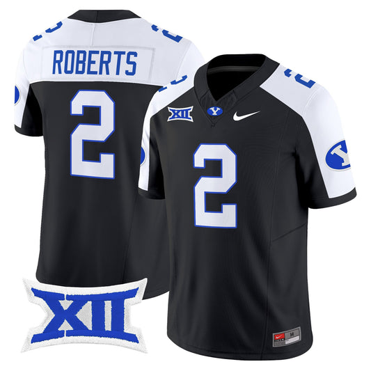 Chase Roberts Jersey #2 BYU Cougars 2025 Vapor Limited Stitched Black Alternate