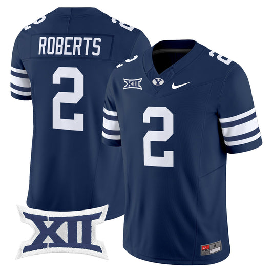 Chase Roberts Jersey #2 BYU Cougars 2025 Vapor Limited Stitched Navy