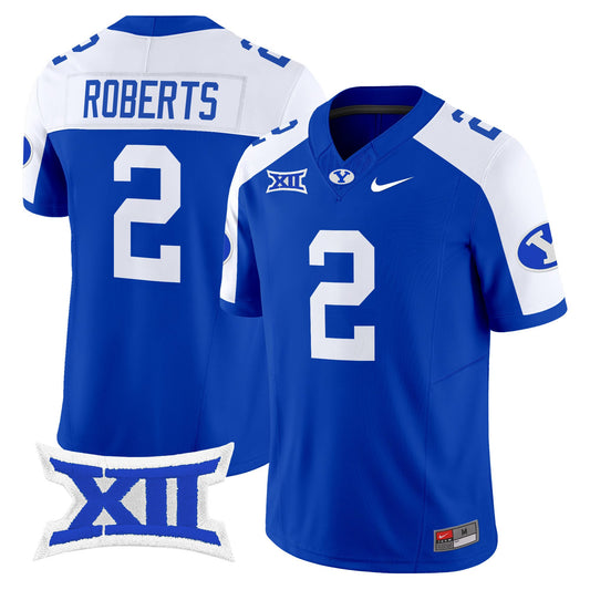 Chase Roberts Jersey #2 BYU Cougars 2025 Vapor Limited Stitched Royal Alternate