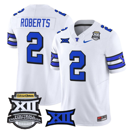 Chase Roberts Jersey #2 BYU Cougars 2025 Big 12 Championship Stitched