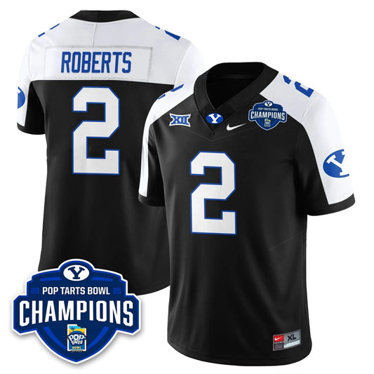 Chase Roberts Jersey #2 BYU Cougars 2025 Pop-Tarts Bowl Champions Stitched