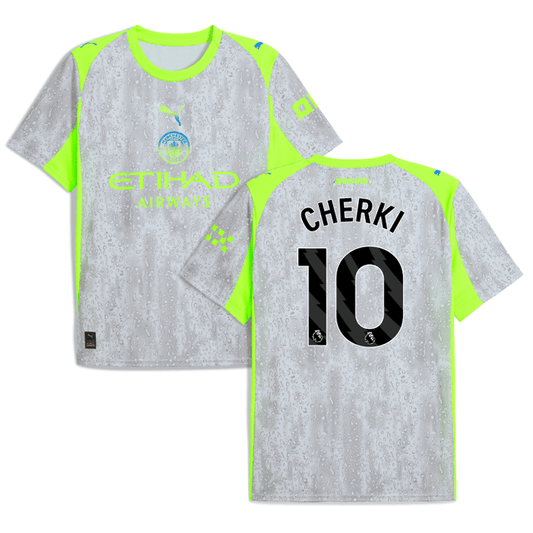 Cherki 10 Manchester City 2025-26 Third Men Jersey – Gray