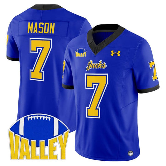 Chase Mason Jersey #7 South Dakota State Jackrabbits 2025 Stitched Blue