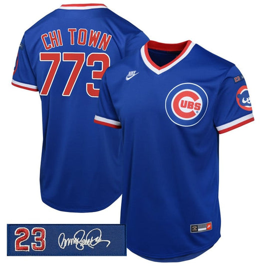 Chi Town Jersey #773 Chicago Cubs Ryne Sandberg Tribute Patch Royal