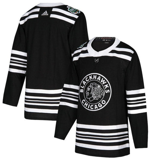Chicago Blackhawks Blank 2019 Winter Classic Custom Black Jersey