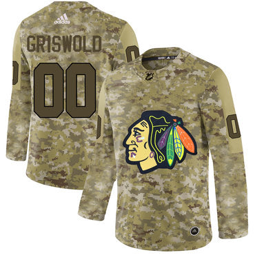 Chicago Blackhawks Camo Customized  Jersey