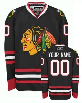 Chicago Blackhawks Customized Red Jersey