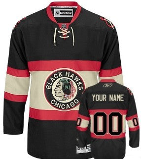 Chicago Blackhawks Customized Black Third Jersey