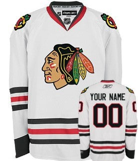 Chicago Blackhawks Customized White Jersey