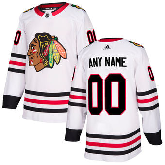 Chicago Blackhawks White Custom Jersey