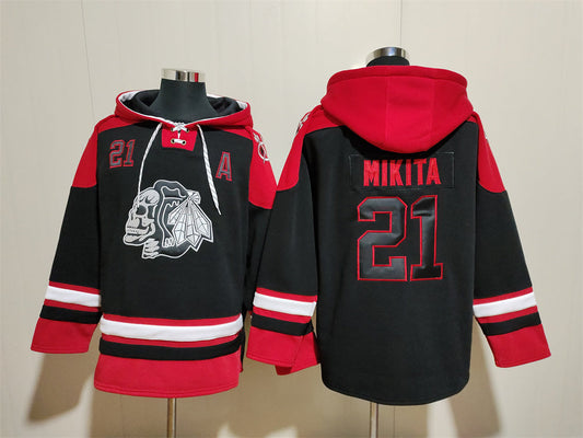 Chicago Blackhawks #21 Stan Mikita Pullover Hoodie
