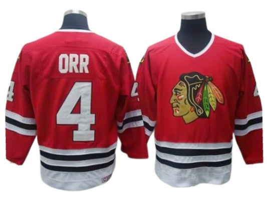 Chicago Blackhawks #4 Bobby Orr Vintage CCM Jersey - Red