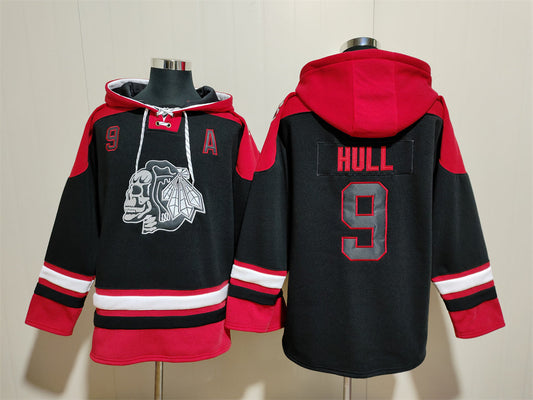 Chicago Blackhawks #9 Bobby Hull Pullover Hoodie