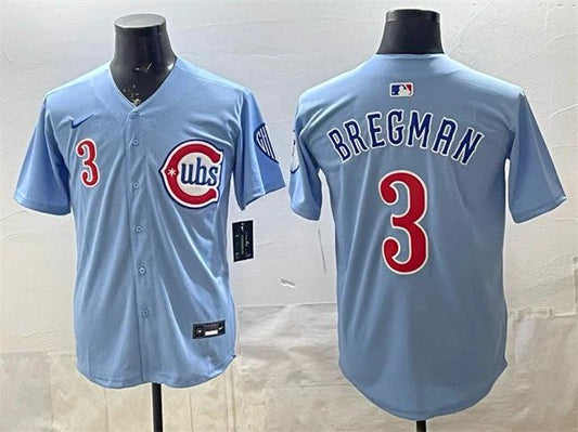 Chicago Cubs #3 Alex Bregman Blue 2024 25 2nd Alternate Limited Stitched