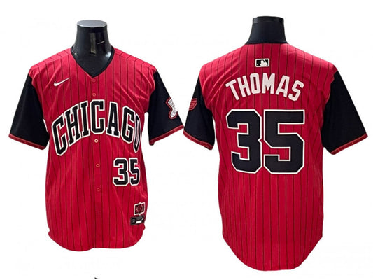 Chicago White Sox #35 Frank Thomas Red 2025 City Connect Limited Jersey