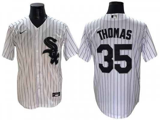 Chicago White Sox #35 Frank Thomas White Home Jersey