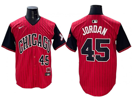 Chicago White Sox #45 Michael Jordan Red 2025 City Connect Limited Jersey