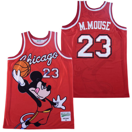 Chicago #23 M.mouse Basketball Jersey Red