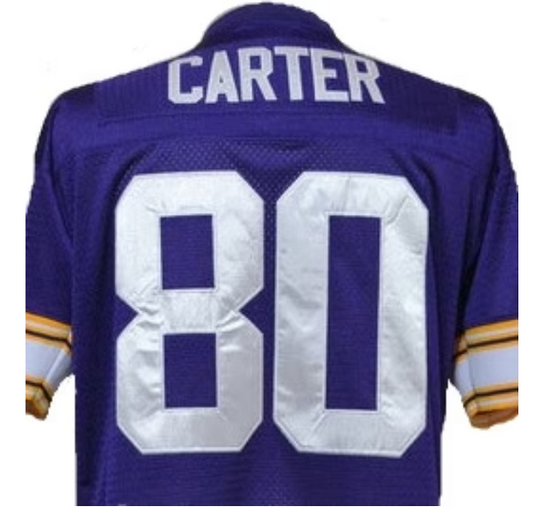 Chris Carter Jersey Minnesota Vikings Custom Throwback Football