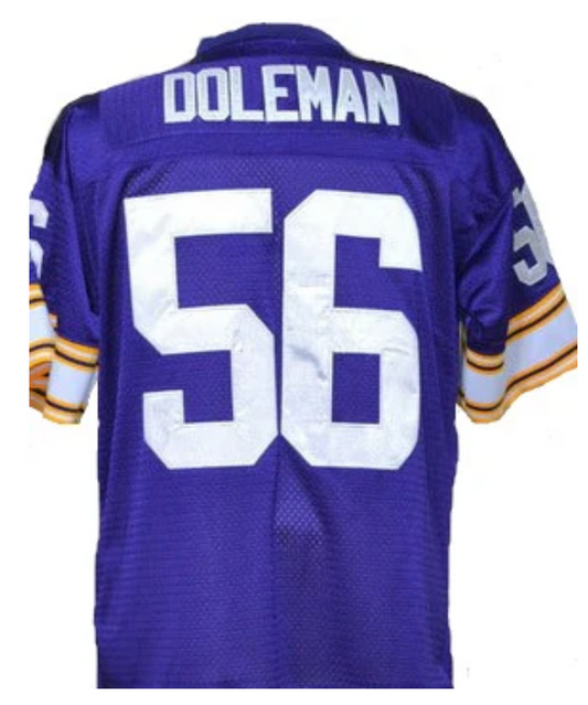 Chris Doleman Jersey Minnesota Vikings Custom Throwback Football Purple