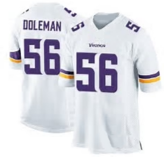 Chris Doleman Jersey Minnesota Vikings Custom Throwback Football White