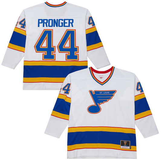 Chris Pronger Jersey #44 St. Louis Blues Throwback 1990-91 Power Play Stitched