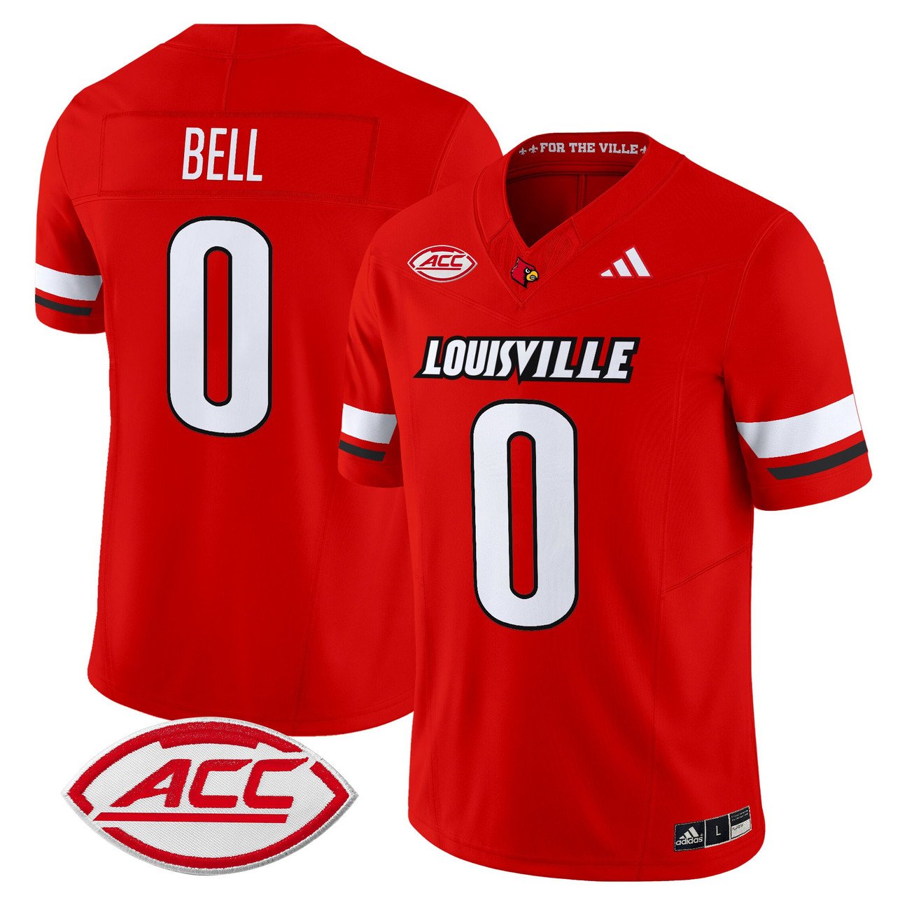 Chris Bell Jersey #0 Louisville Cardinals 2025 Vapor Limited Stitched