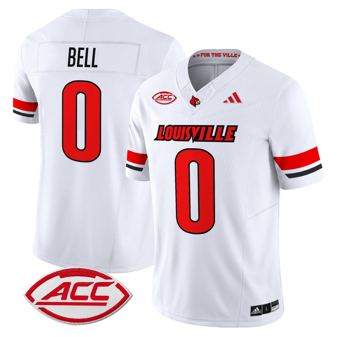 Chris Bell Jersey #0 Louisville Cardinals 2025 Vapor Limited Stitched