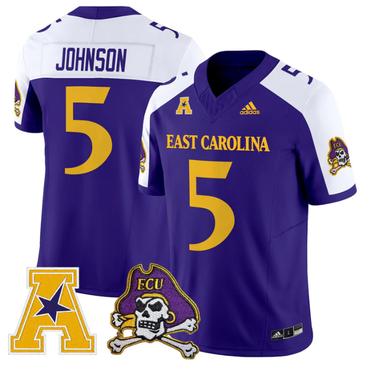 Chris Johnson Jersey #5 East Carolina Pirates 2025 Limited Stitched