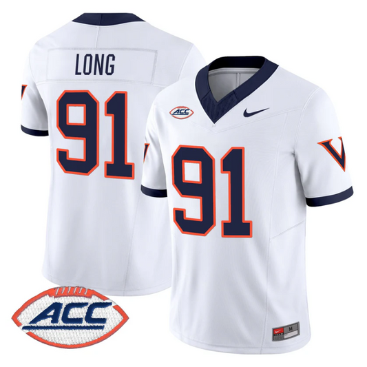 Chris Long Jersey #91 Virginia Cavaliers 1995 Throwbacks Stitched