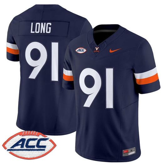 Chris Long Jersey #91 Virginia Cavaliers 2025 Vapor Limited Stitched 1995