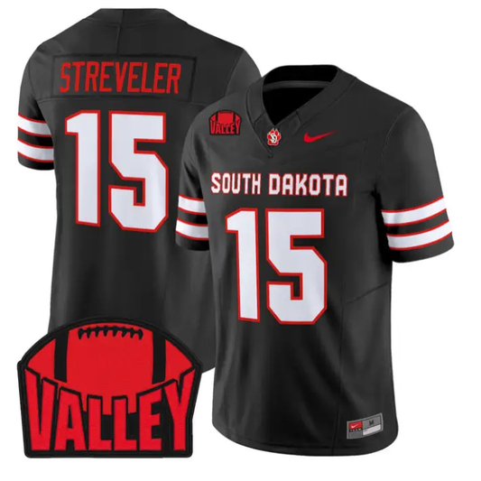 Chris Streveler Jersey #15 South Dakota 2026 Vapor Limited Stitched