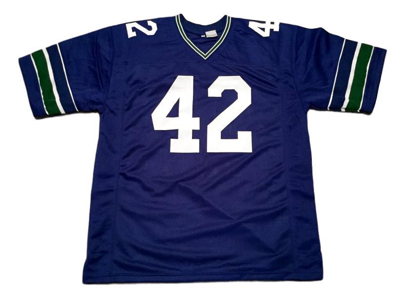 Chris Warren Jersey #42 Custom Unsigned Football Stitched Blue