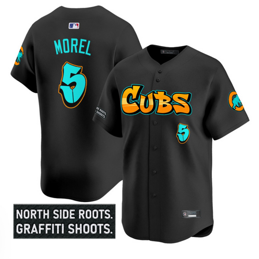 Christopher Morel Jersey #5 Chicago Cubs Graffiti North Side Edition Black